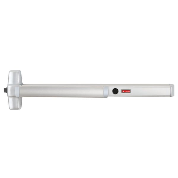 Grade 1 Rim Exit Device, 36-in, Exit Only, Cylinder Dogging with Indicator, Non-Keyed, Satin Chrome